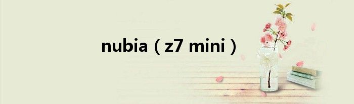 nubia（z7 mini）